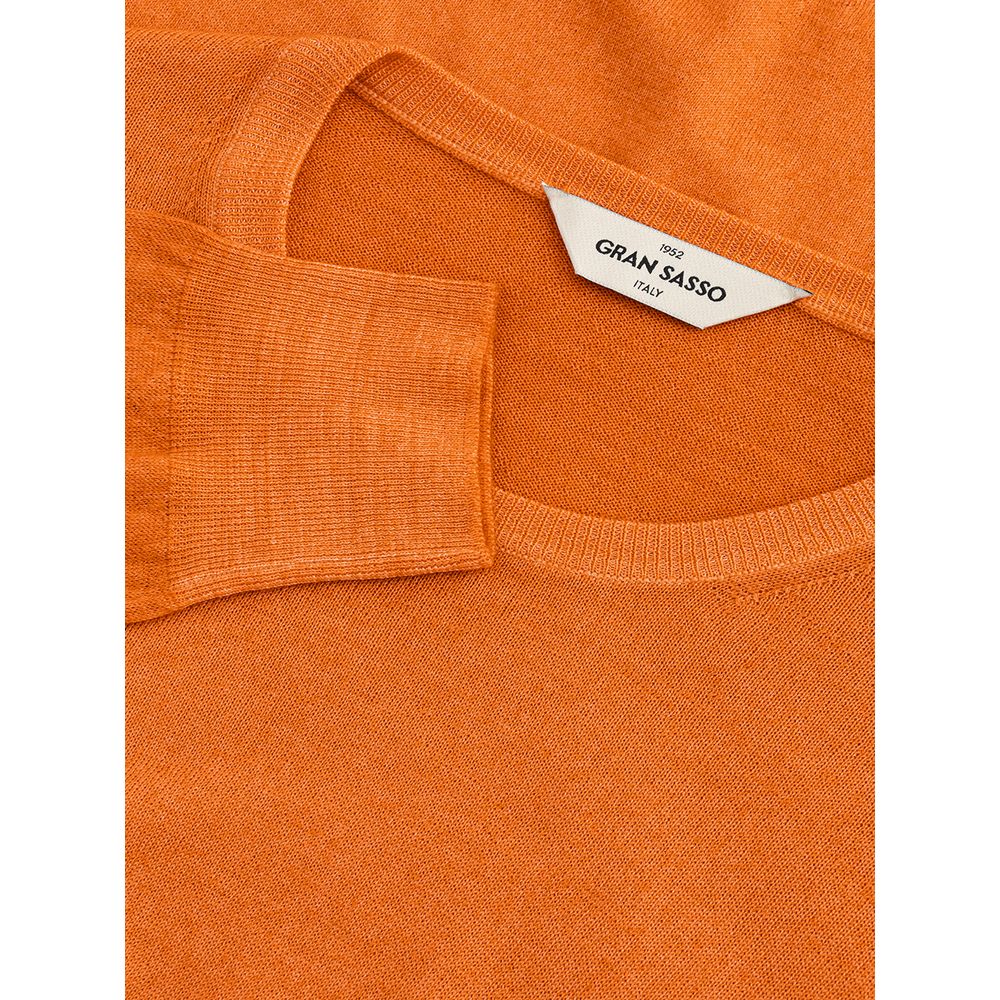 Gran Sasso Orangefarbener Woll-Sweatshirt
