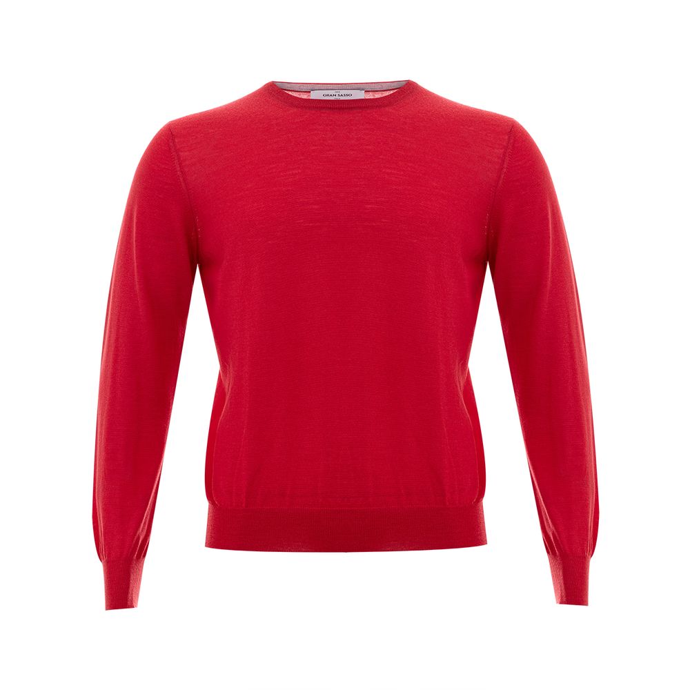 Gran Sasso Eleganter Pullover aus roter Wolle für Männer
