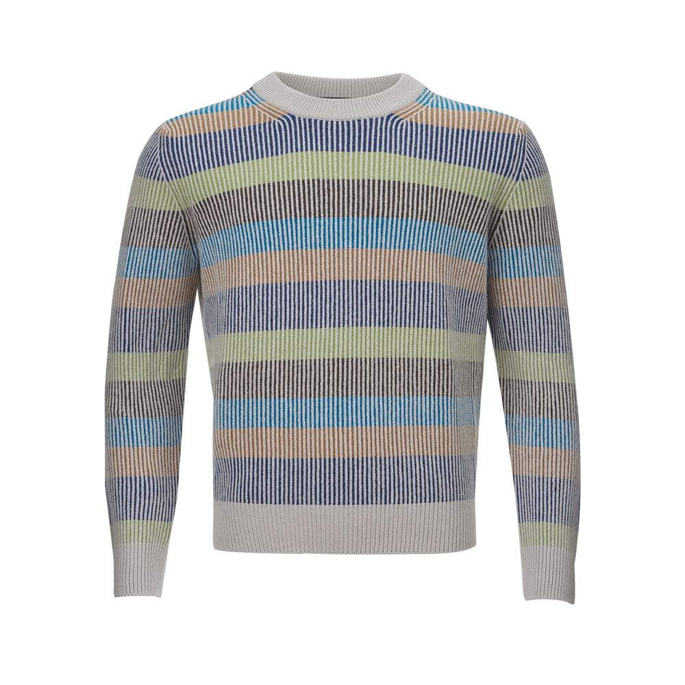 Gran Sasso Eleganter Multicolor-Kaschmirpullover für Männer