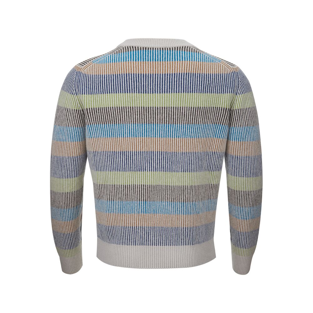 Gran Sasso Eleganter Multicolor-Kaschmirpullover für Männer