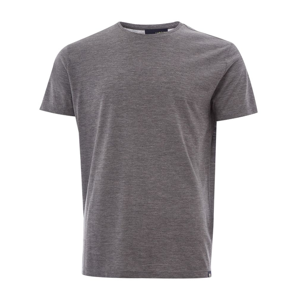 Lardini Elegantes graues Designer T-Shirt aus Wolle