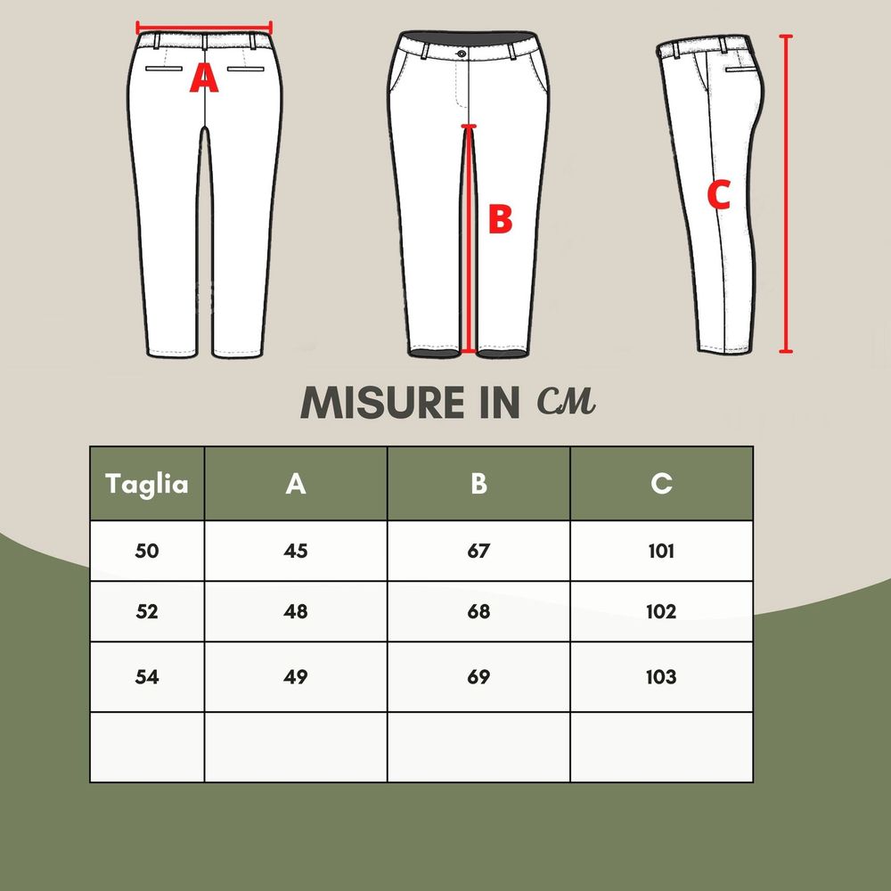 Emporio Armani Blaue Leinenhose