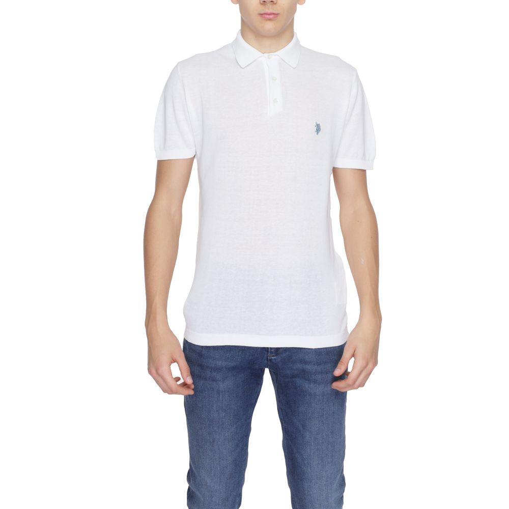 U.S. POLO ASSN. Weißer Baumwollpullover