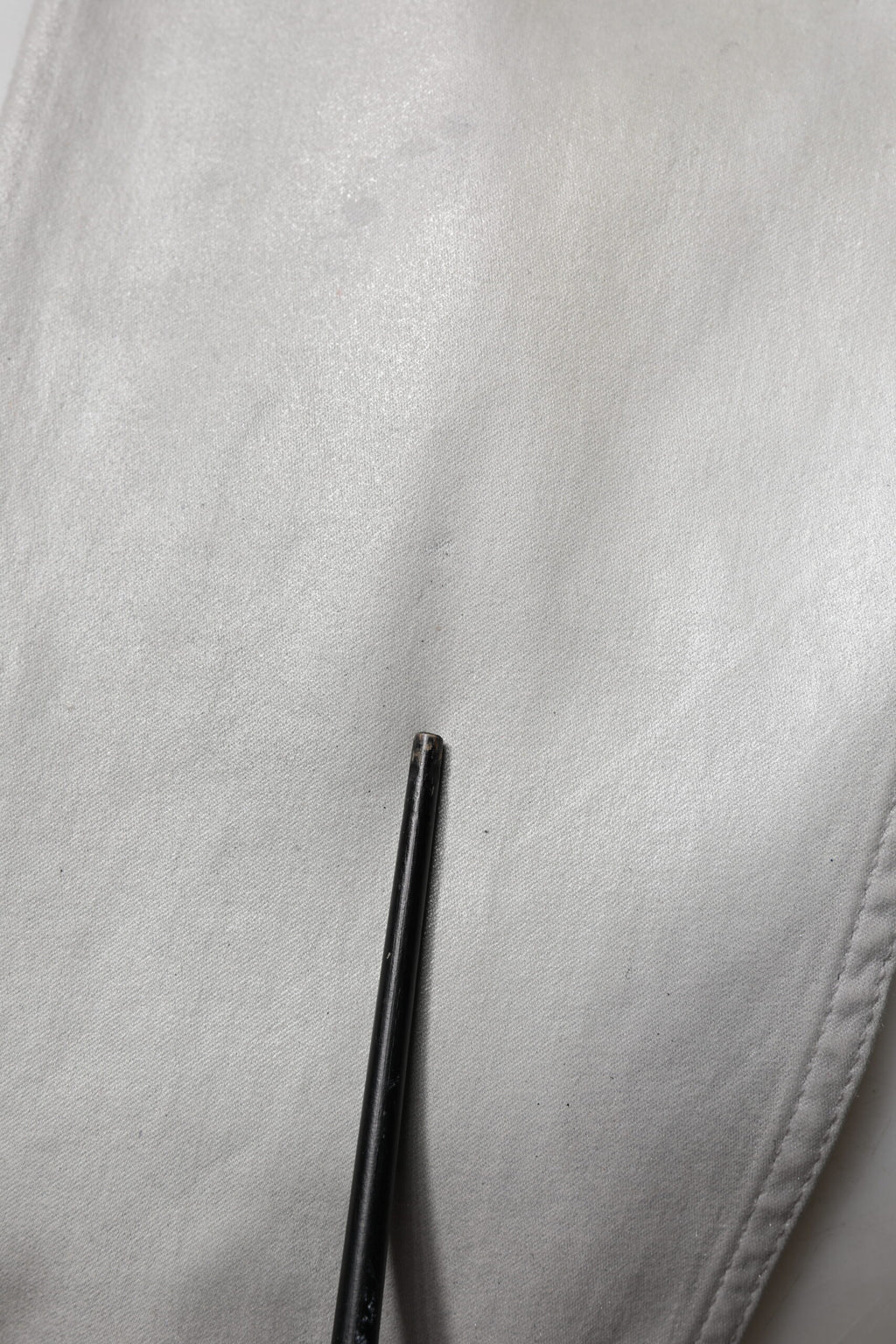 Dolce & Gabbana Metallisch graues Baumwollhemd mit Knopfleiste