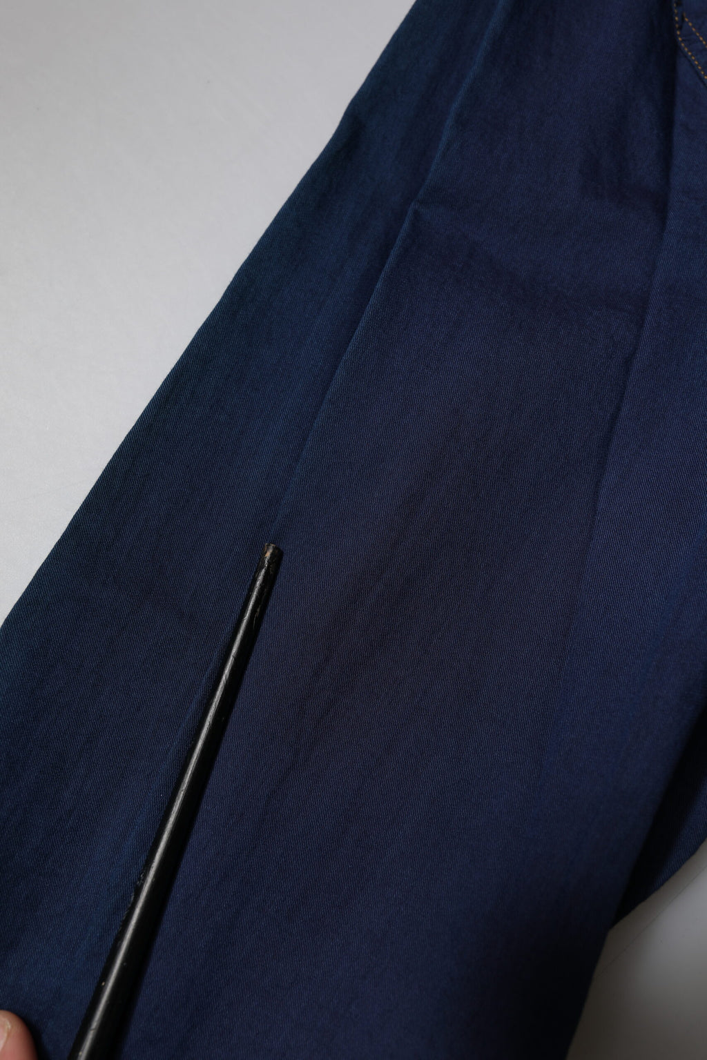 Dolce & Gabbana Dunkelblaues Kleid aus Baumwolle GOLD Formelles Hemd