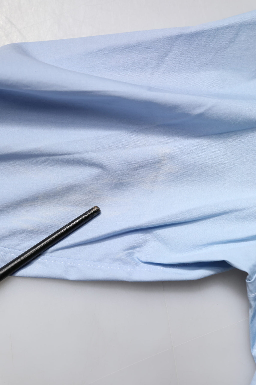 Dolce & Gabbana Hellblaues Kleid aus Baumwolle GOLD Formelles Hemd