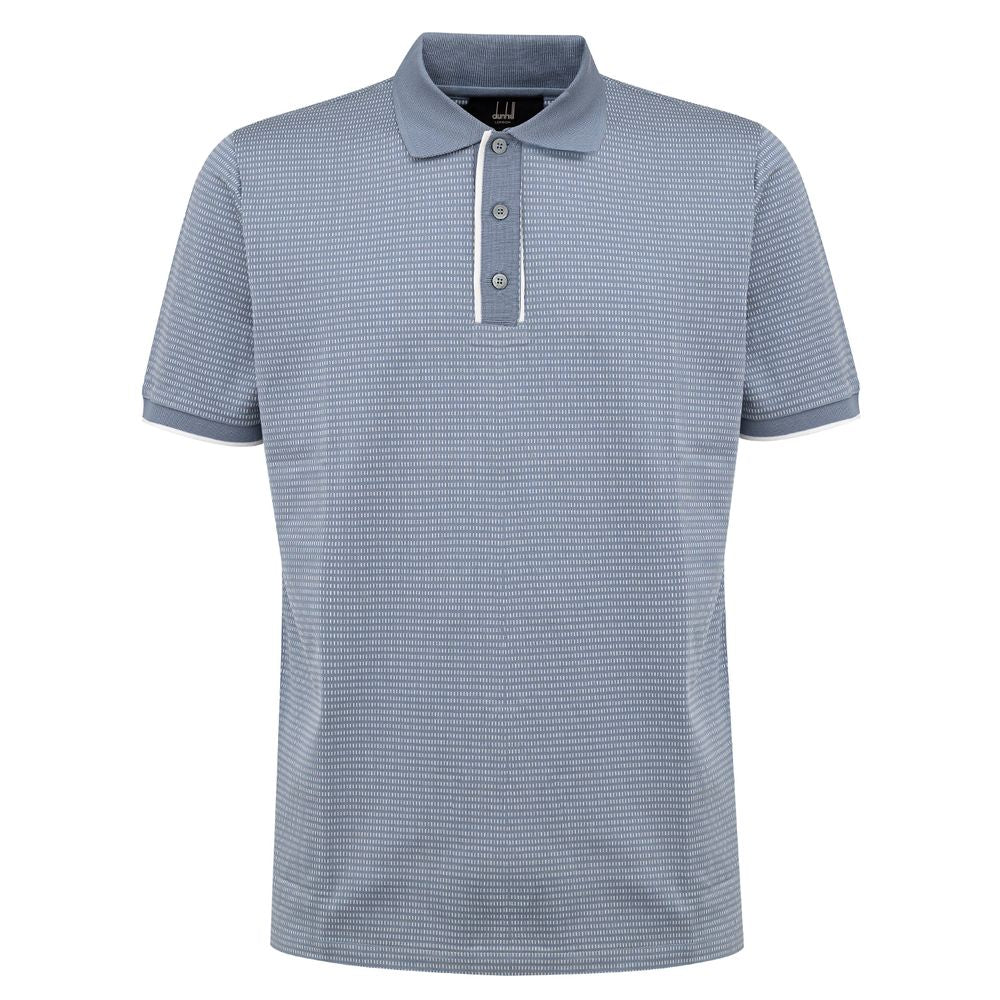 Dunhill Hellblaues Baumwoll-Poloshirt