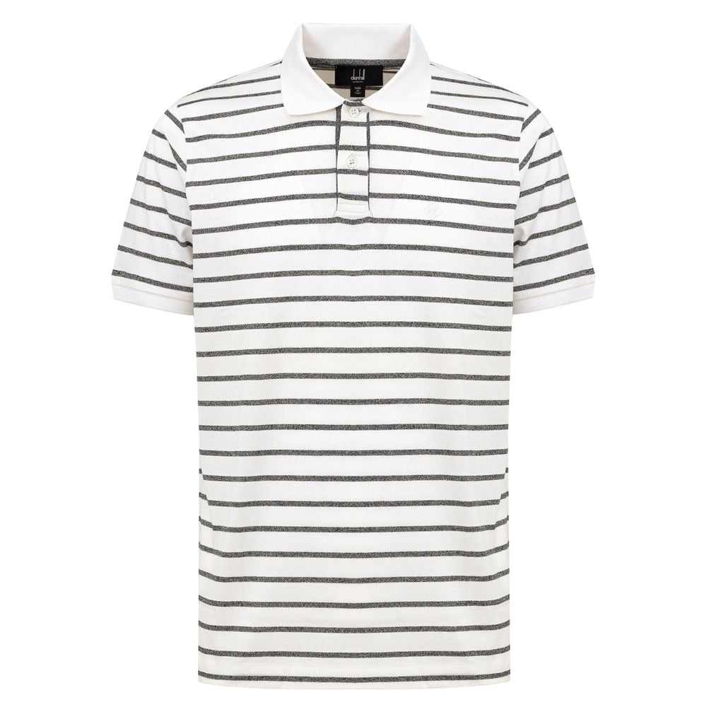 Dunhill Weißes Baumwoll-Poloshirt