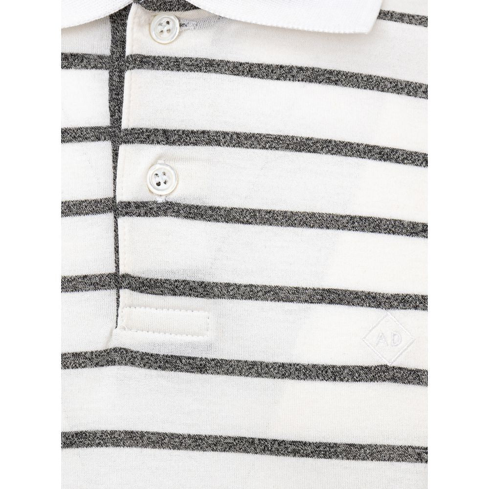 Dunhill Weißes Baumwoll-Poloshirt