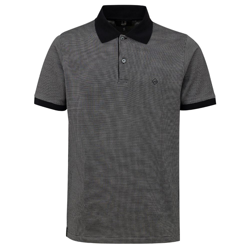 Dunhill Schwarzes Baumwoll-Poloshirt