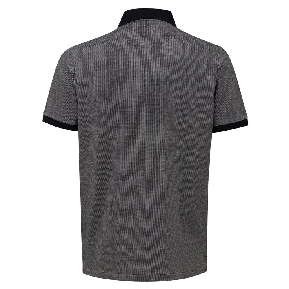 Dunhill Schwarzes Baumwoll-Poloshirt