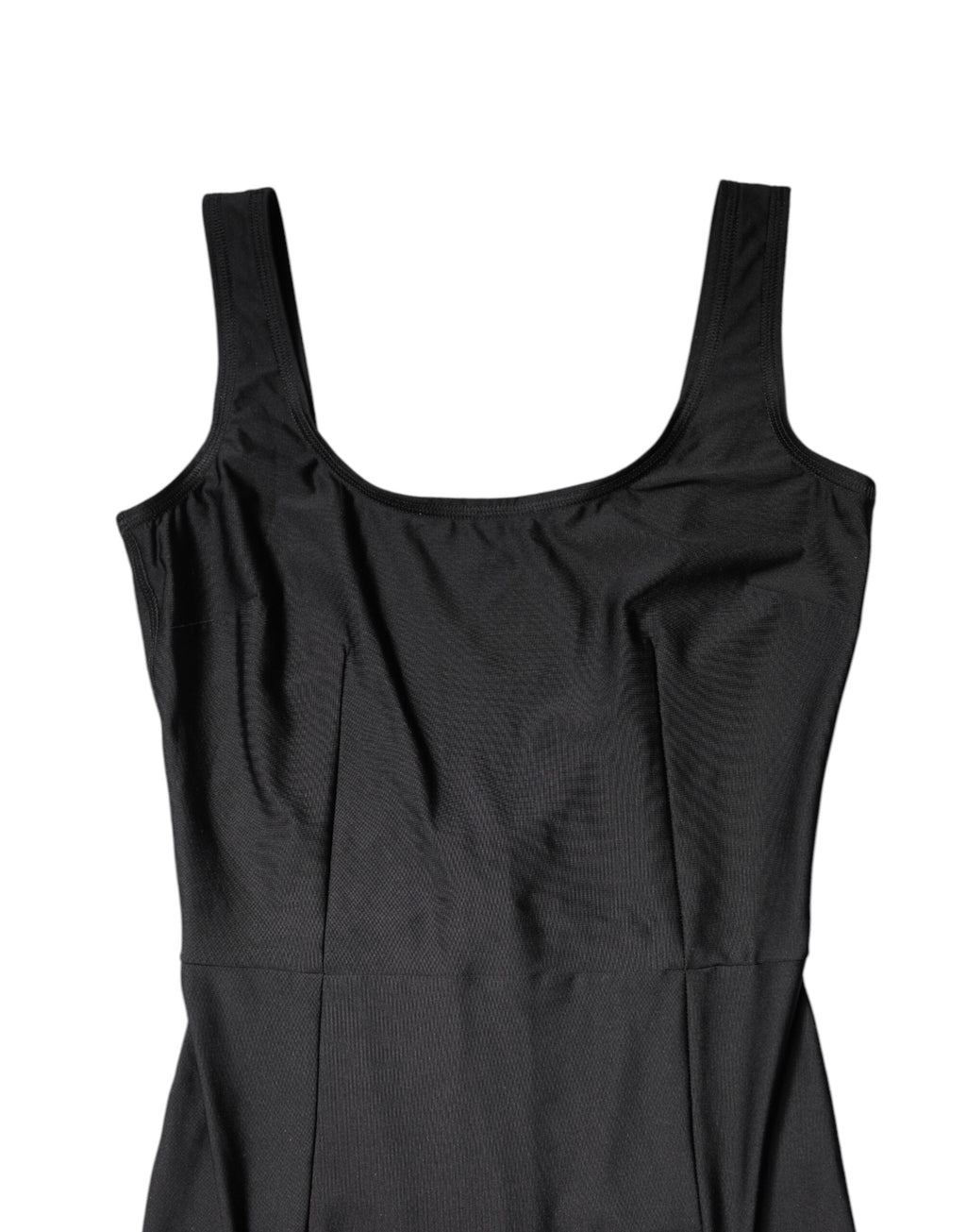Dolce & Gabbana Schwarzer ärmelloser Bodycon Frauen Jumpsuit Kleid