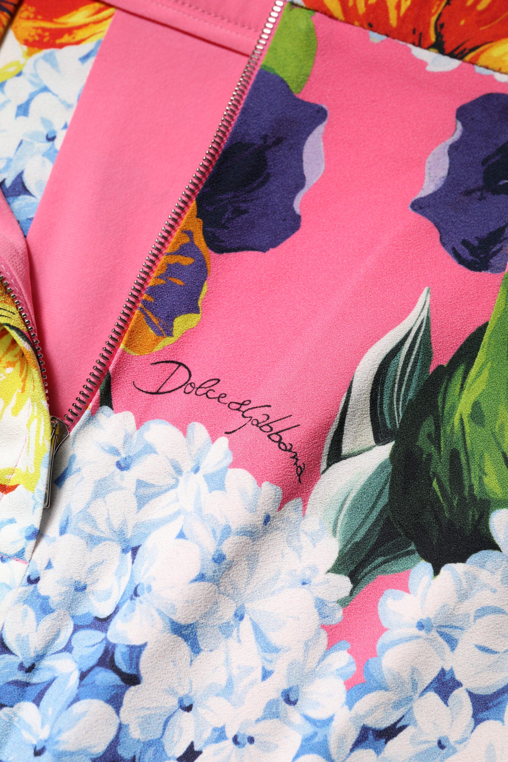Dolce & Gabbana Multicolor Floraler Midirock mit hoher Taille