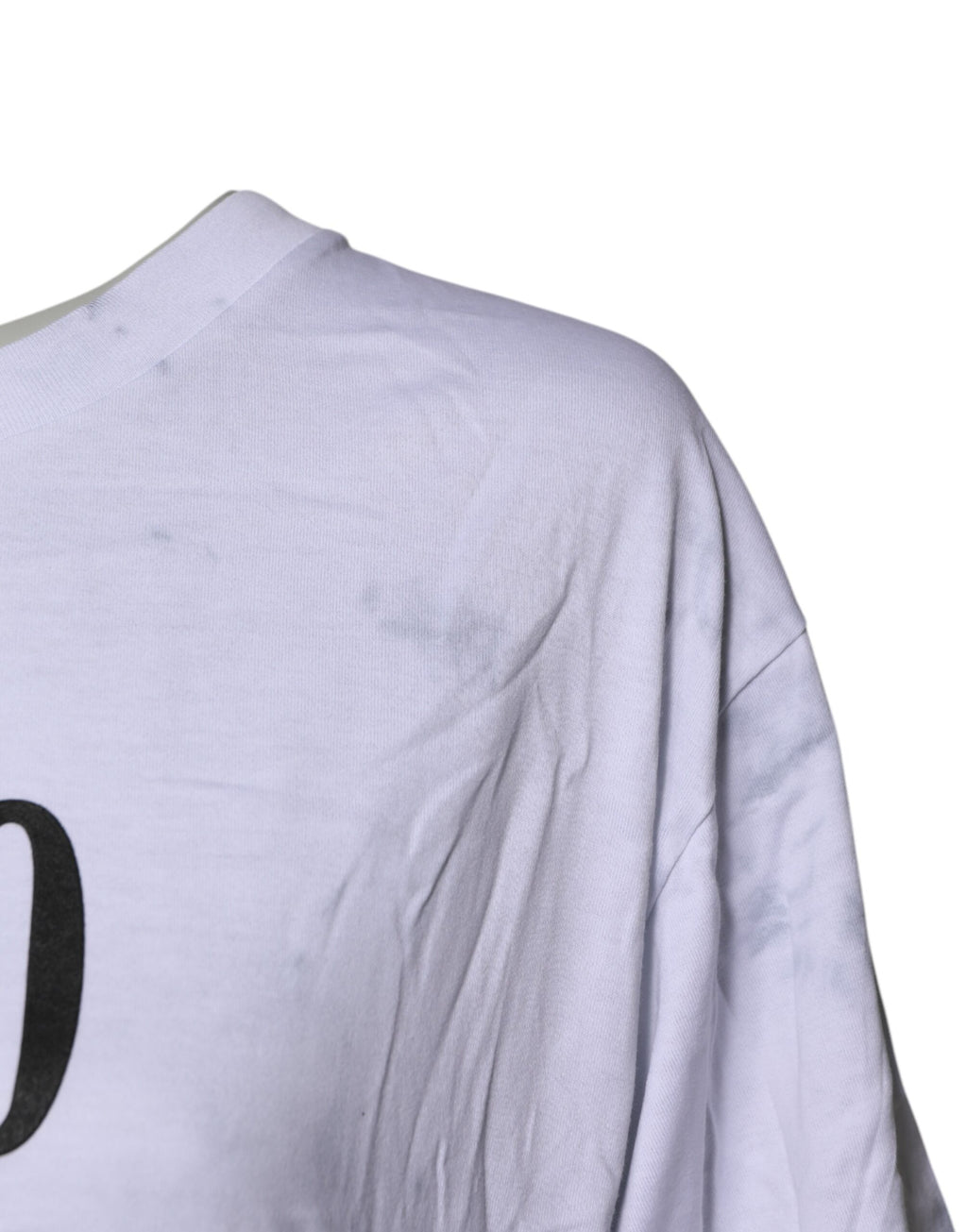 Dolce & Gabbana Weißes T-Shirt mit Rundhalsausschnitt und Schnürung aus Baumwolle