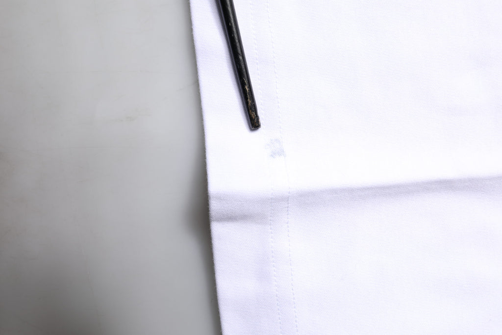 Dolce & Gabbana Weißes bedrucktes T-Shirt mit Rundhalsausschnitt aus Baumwolle