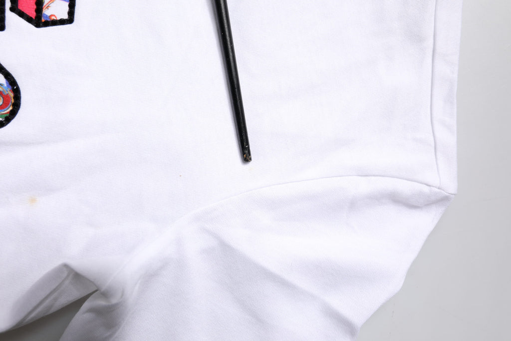 Dolce & Gabbana Weißes T-Shirt mit Rundhalsausschnitt und Logodruck aus Baumwolle