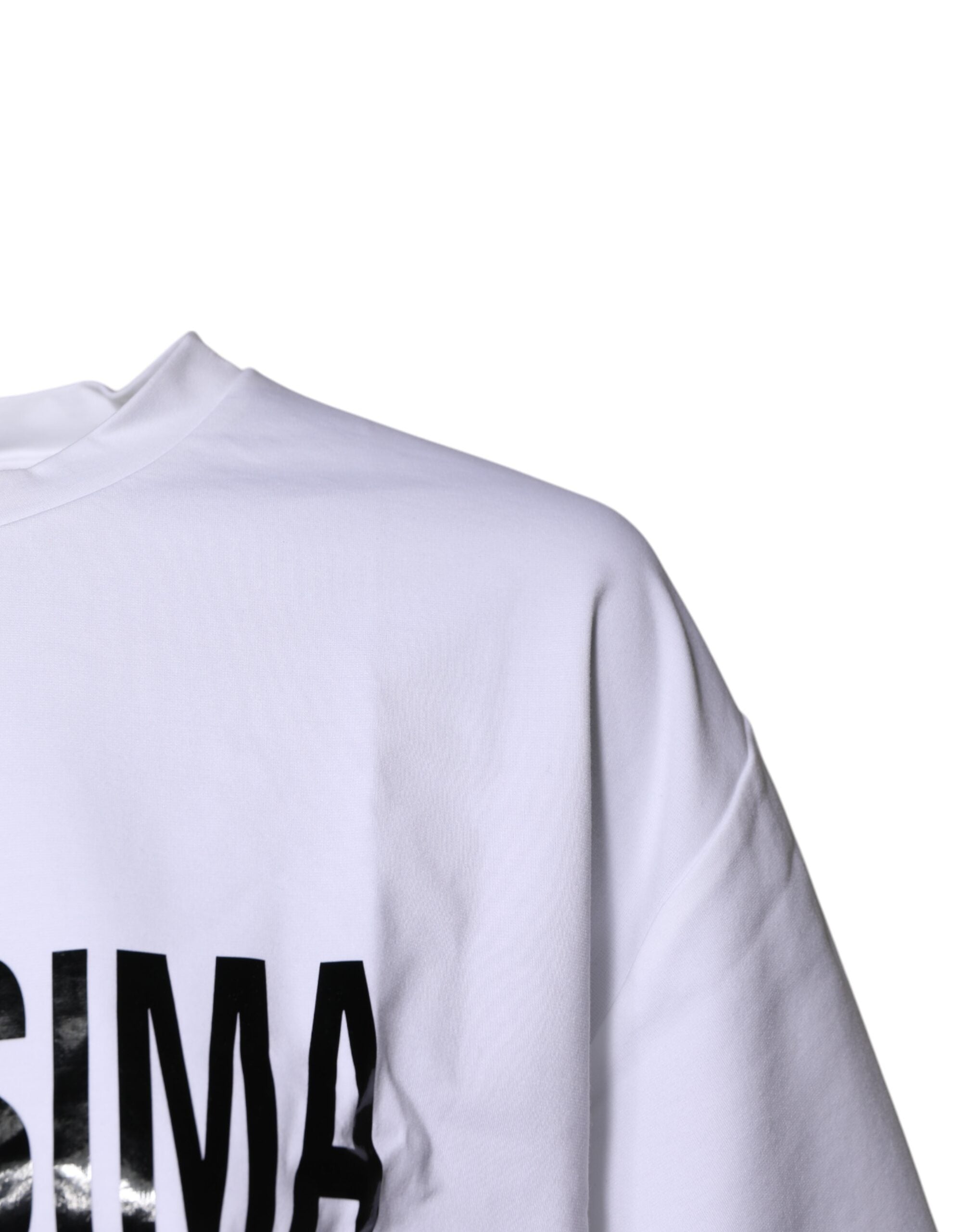 Dolce & Gabbana Weißes Bellissima-T-Shirt mit Rundhalsausschnitt aus Baumwolle