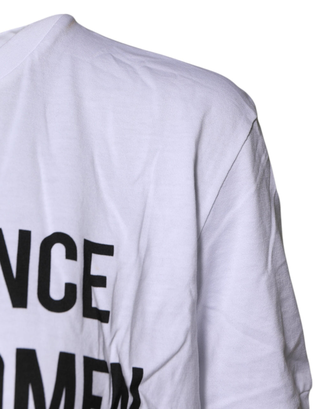 Dolce & Gabbana Weißes Baumwoll-T-Shirt mit Rundhalsausschnitt