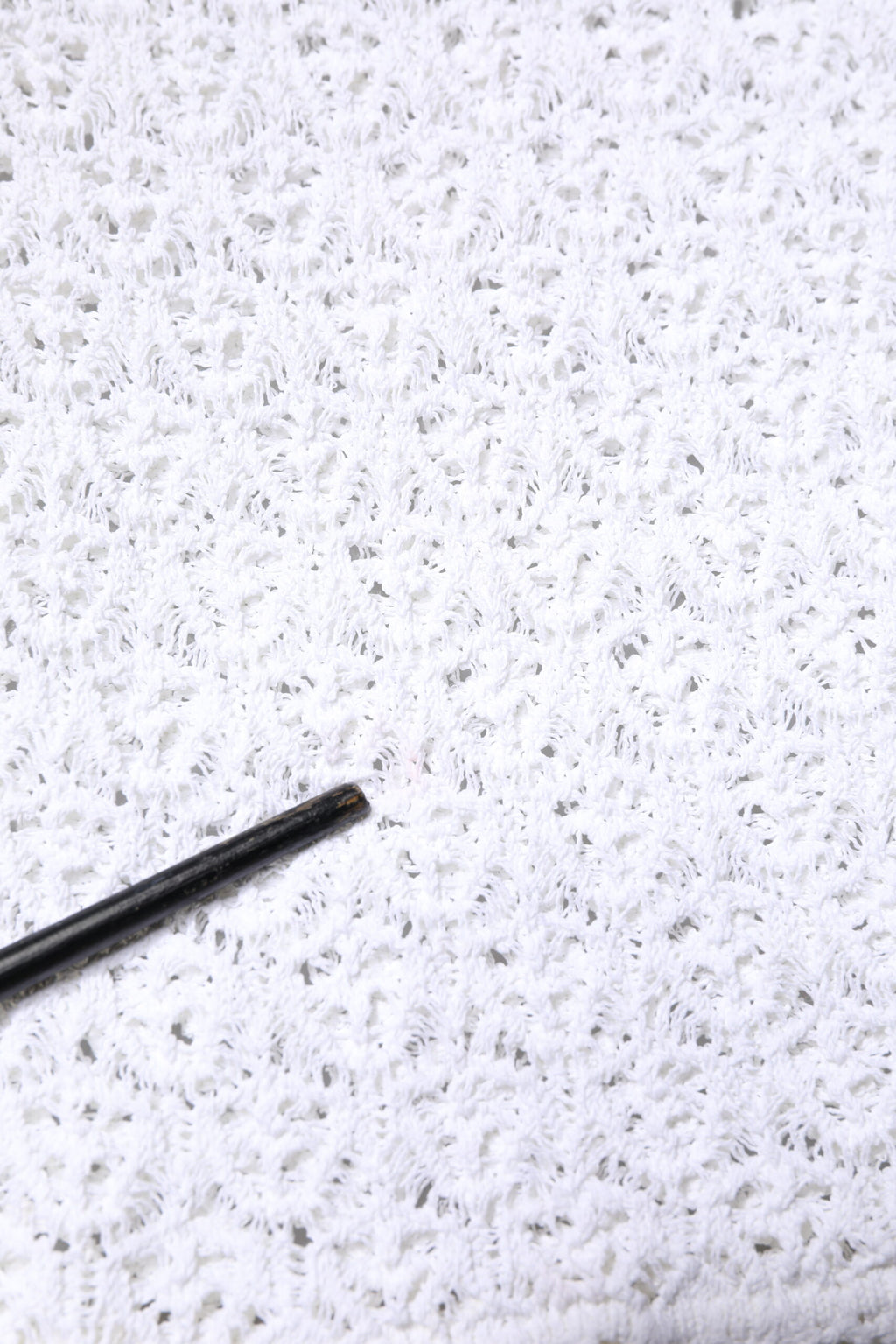 Dolce & Gabbana Weißes kurzärmeliges Häkeloberteil aus Viskose