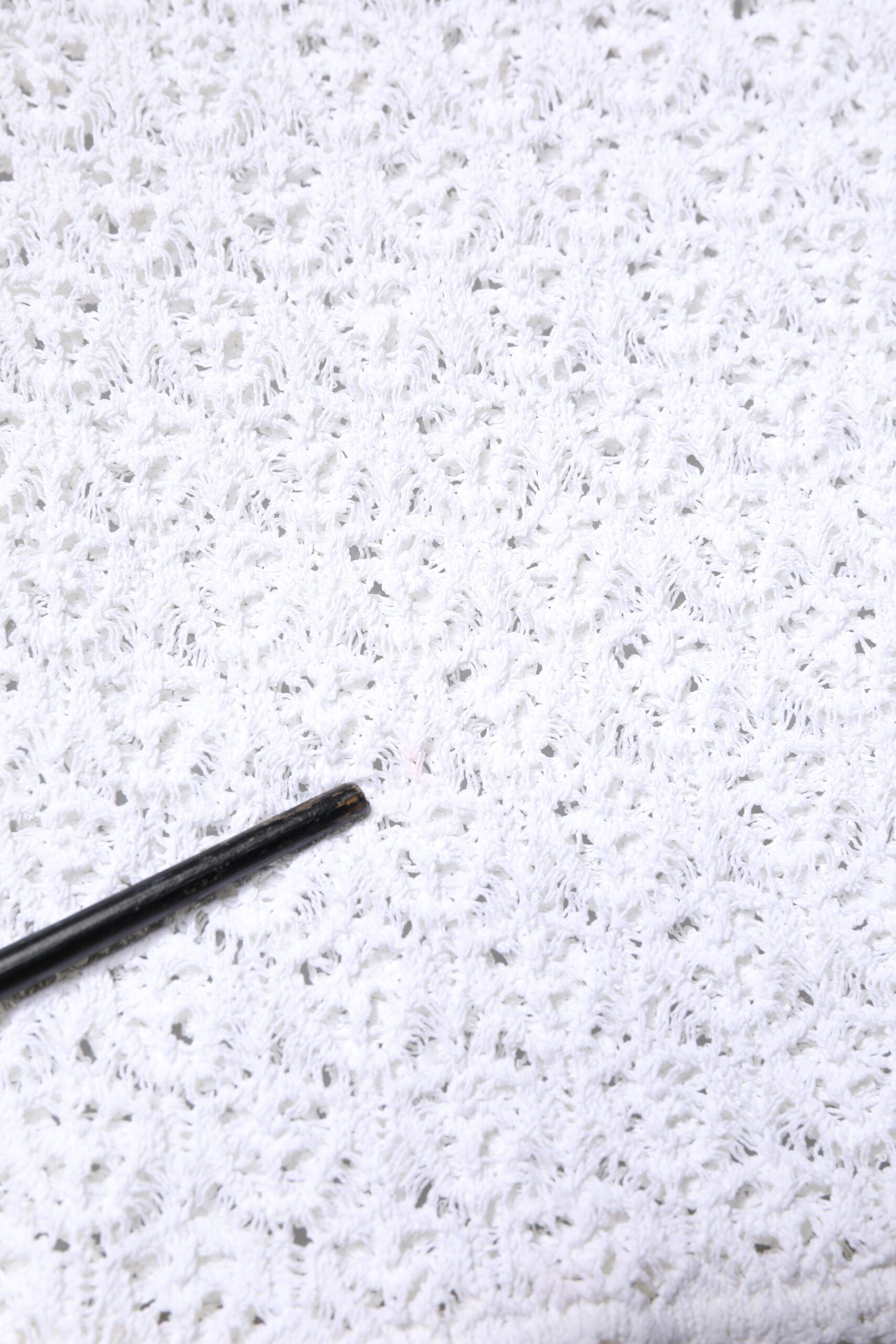 Dolce & Gabbana Weißes kurzärmeliges Häkeloberteil aus Viskose