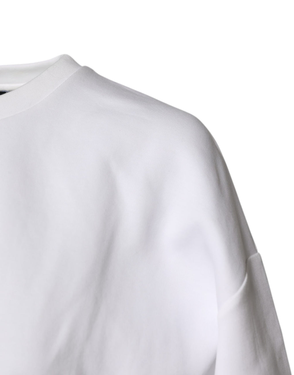 Dolce & Gabbana Weißes Blusentop aus Baumwollmischung mit 3/4 Ärmeln