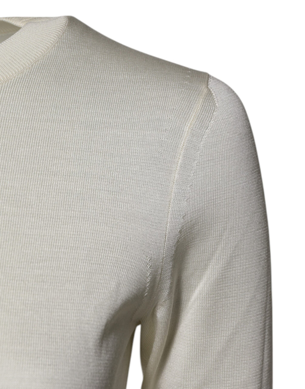 Dolce & Gabbana Creme Kurzarm Seidenbluse Rundhalsausschnitt Top