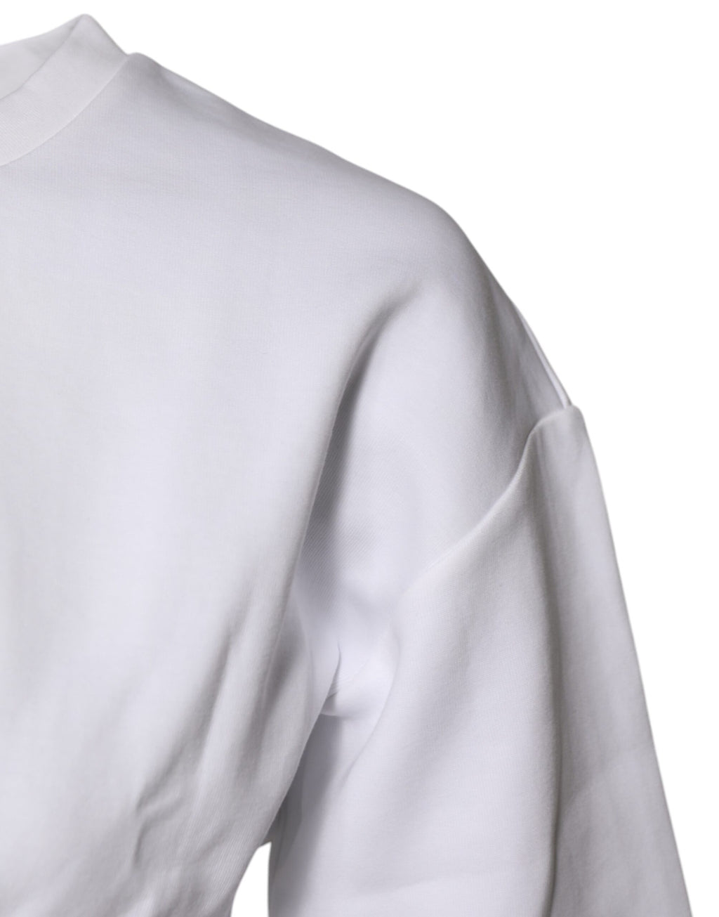 Dolce & Gabbana Weißes Blusentop aus Baumwollmischung mit 3/4 Ärmeln