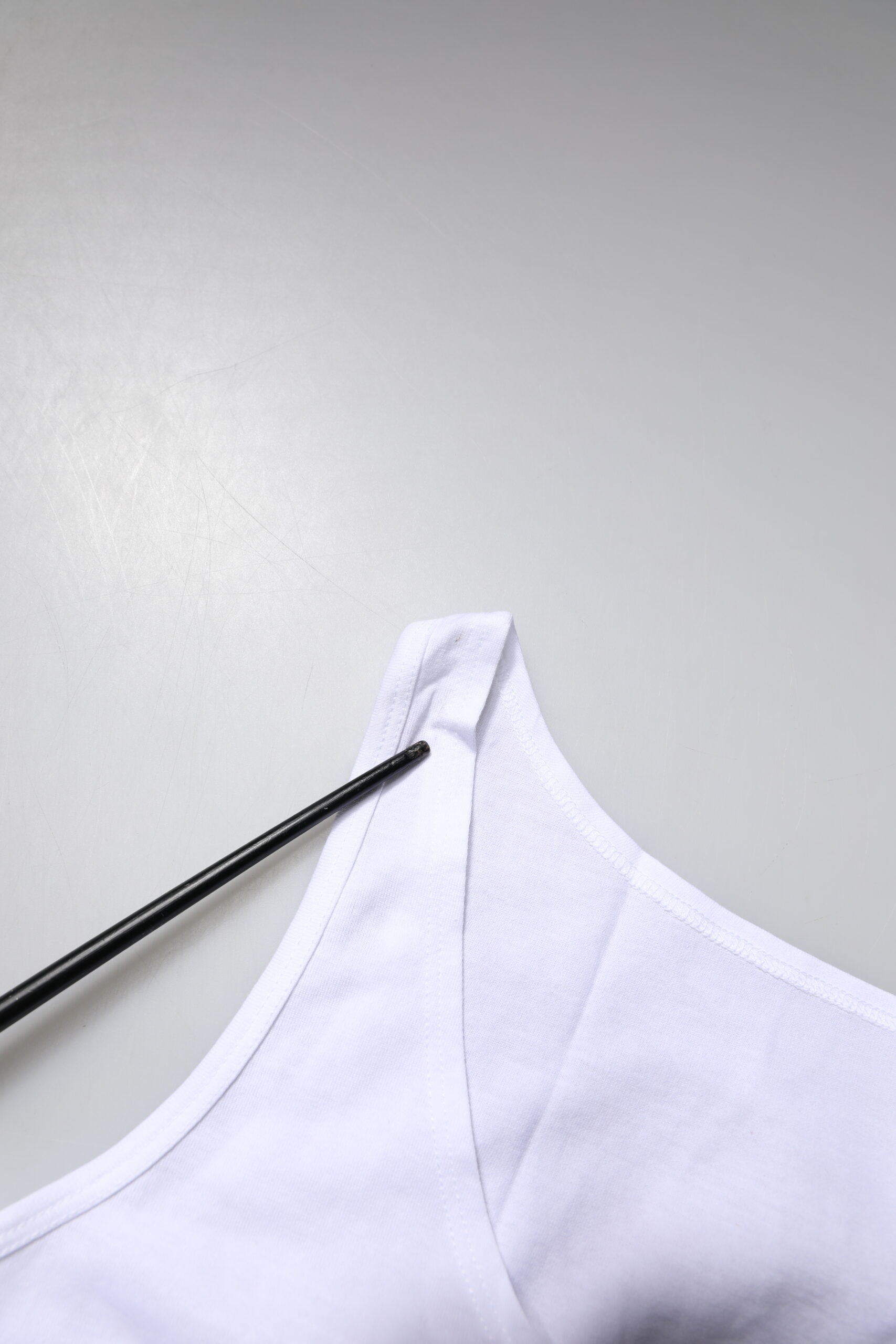 Dolce & Gabbana Weißes ärmelloses Baumwoll-Tank-Top mit Rundhalsausschnitt