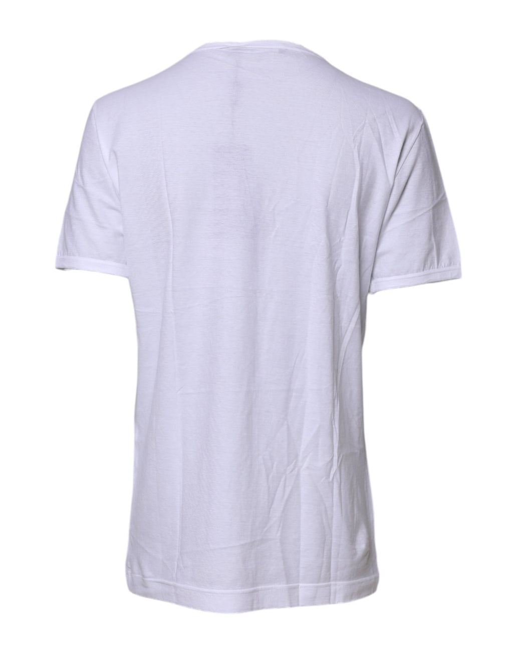 Dolce & Gabbana Weißes Kurzarm-Rundhals-T-Shirt