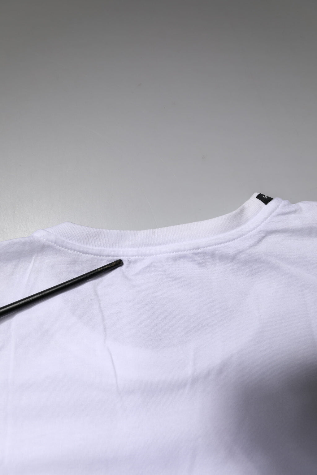 Dolce & Gabbana Weißes Kurzarm-Rundhals-T-Shirt