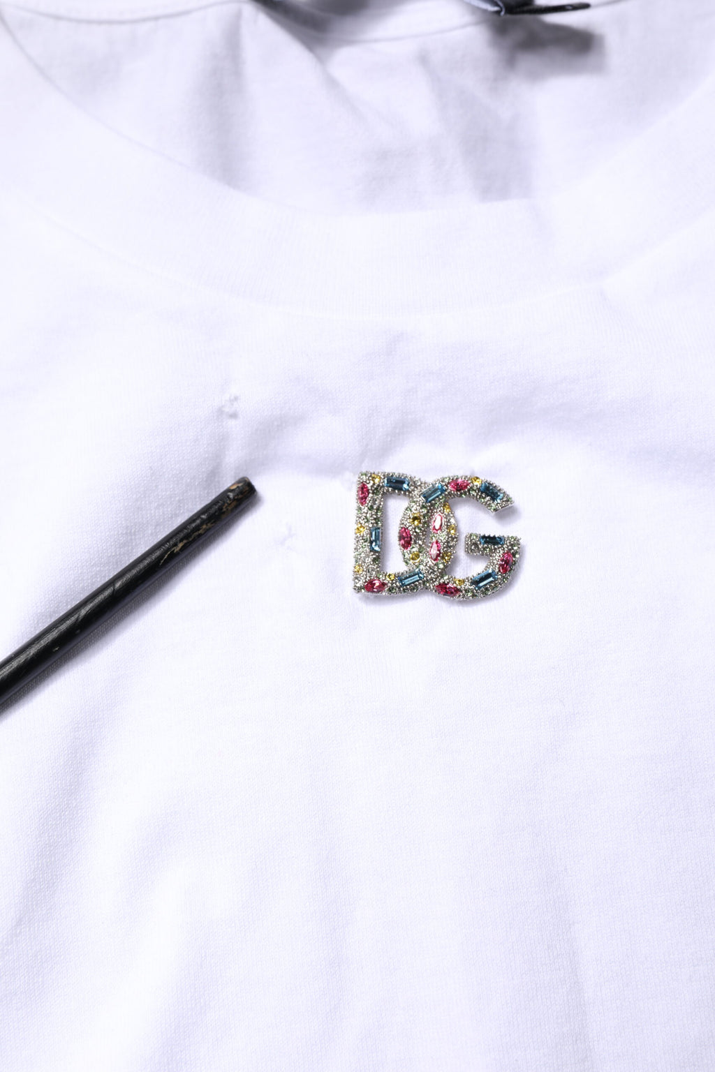 Dolce & Gabbana Weißes ärmelloses Baumwoll-Tank-Top mit Rundhalsausschnitt