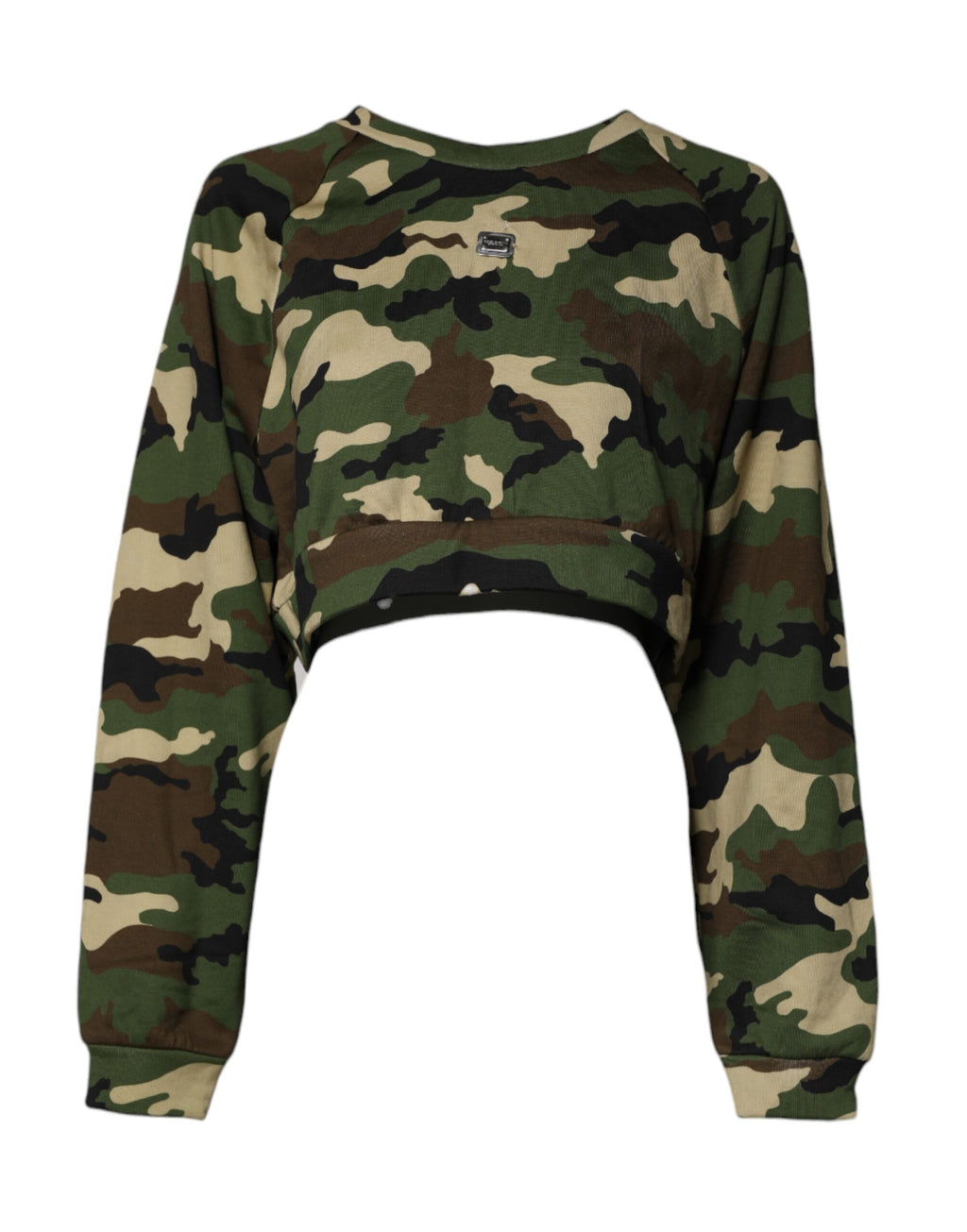 Dolce & Gabbana Multicolor Camou Sweatshirt Pullover mit Kragen