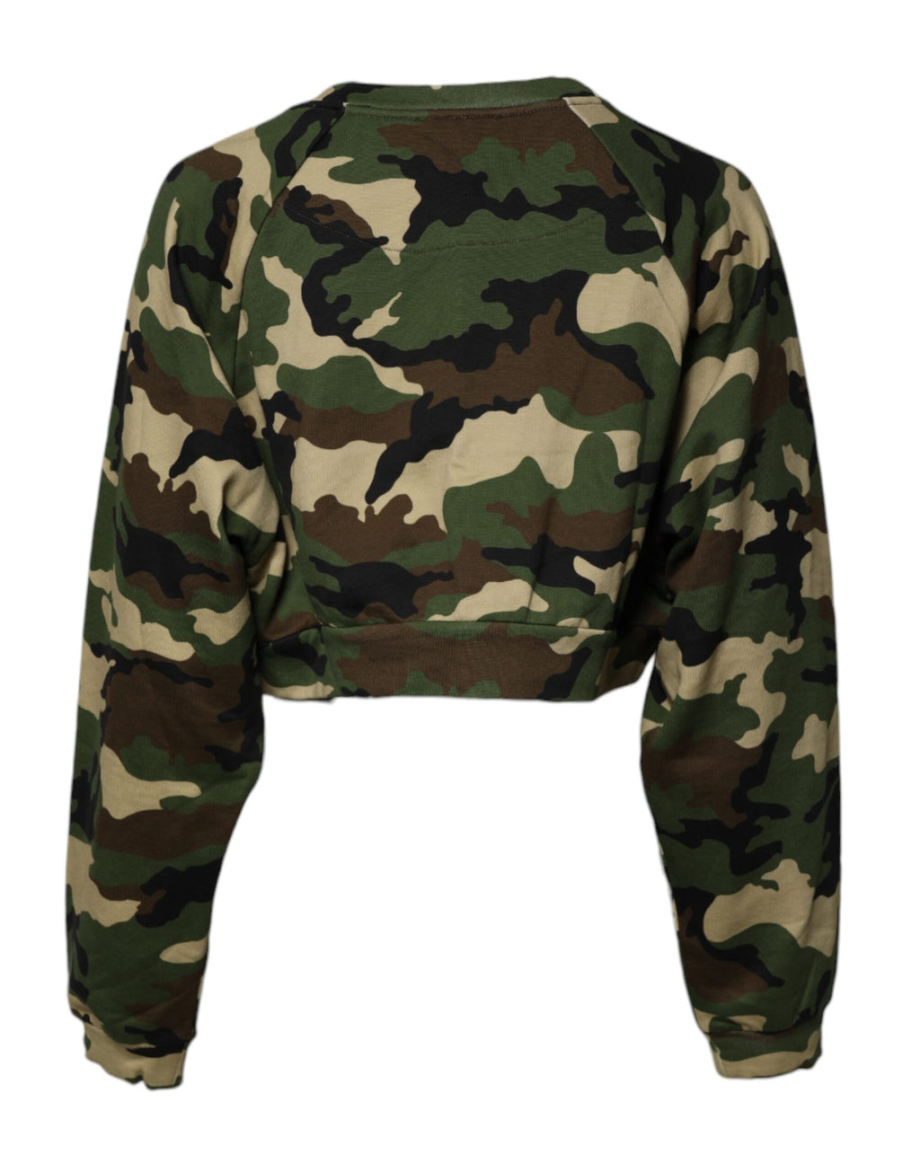 Dolce & Gabbana Multicolor Camou Sweatshirt Pullover mit Kragen