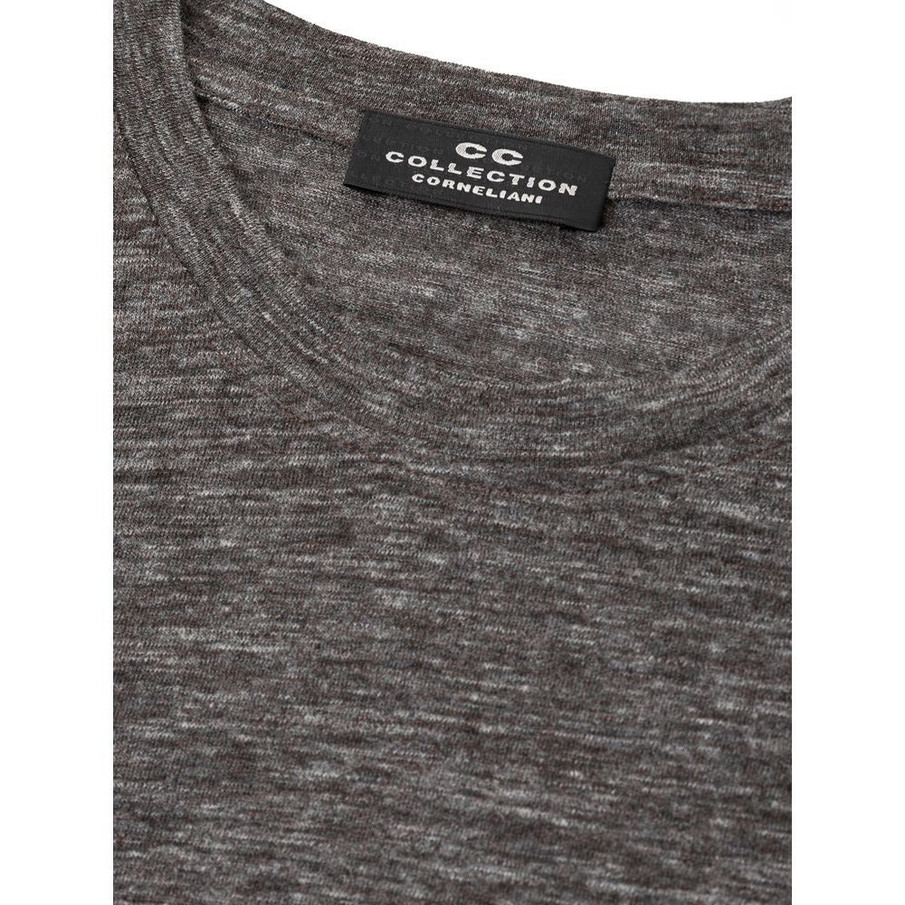 Corneliani T-Shirt aus grauer Wolle