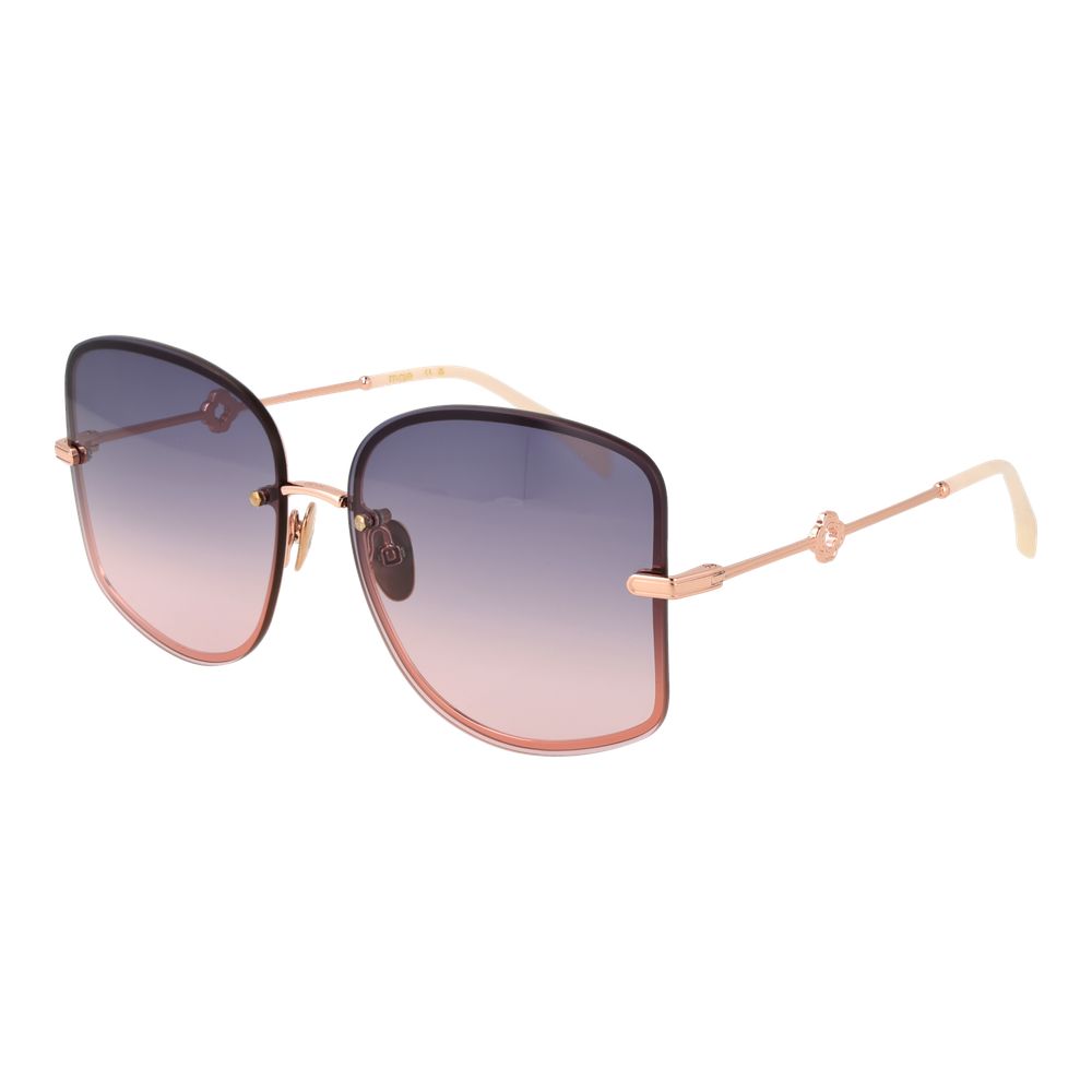 Maje Sonnenbrille aus Roségold-Metall