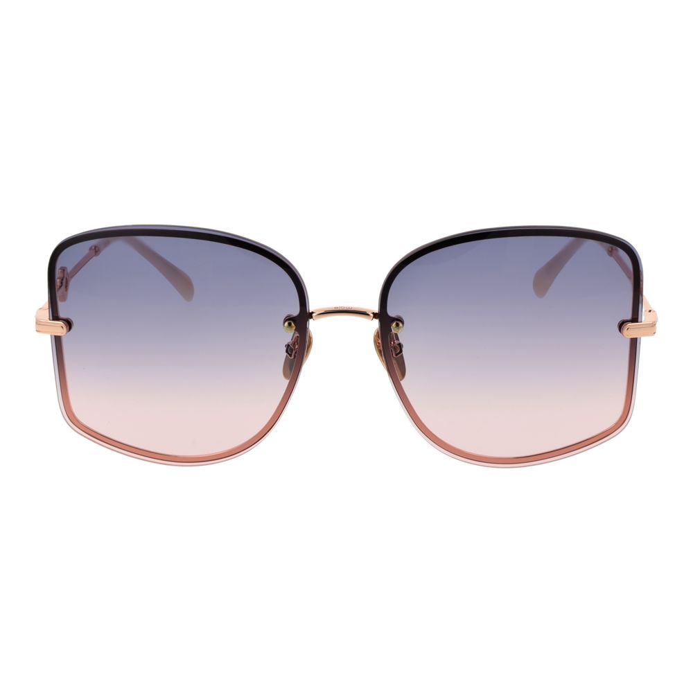 Maje Sonnenbrille aus Roségold-Metall