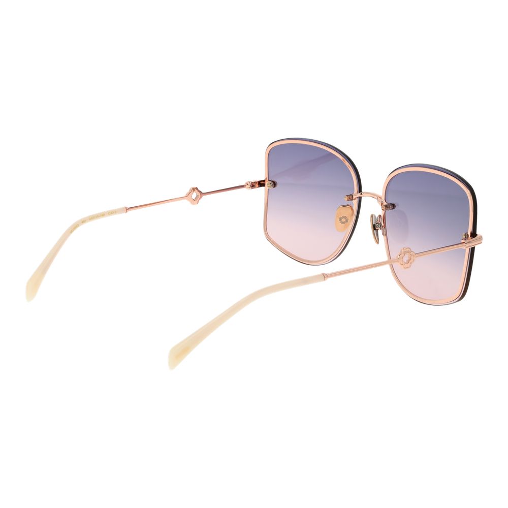 Maje Sonnenbrille aus Roségold-Metall