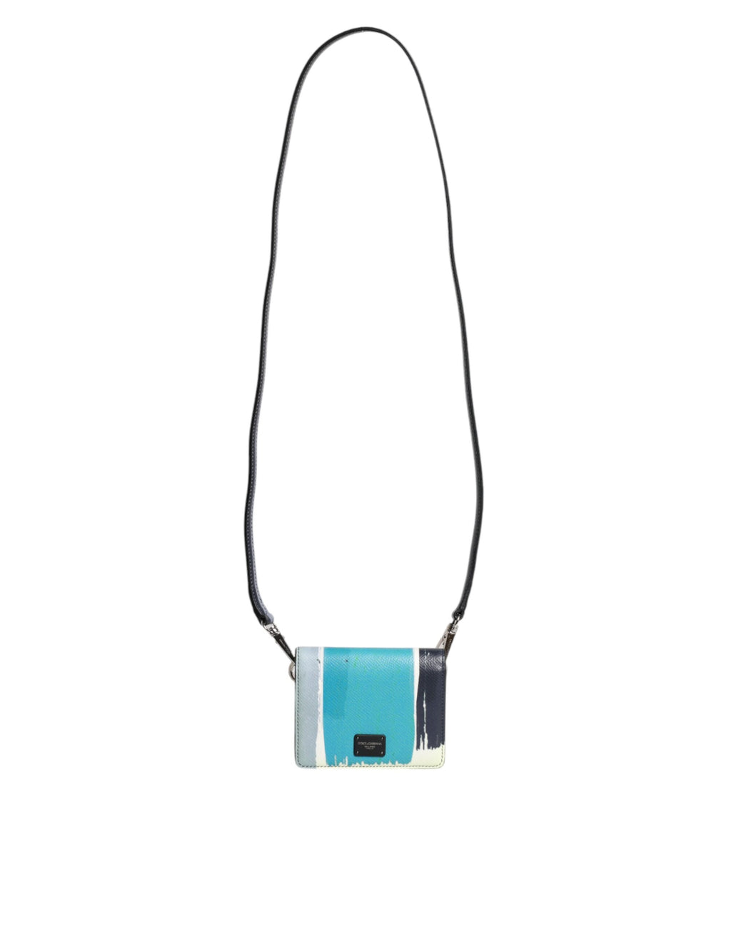 Dolce & Gabbana Multicolor Leder DG Logo Bifold Kartenhalter Geldbörse