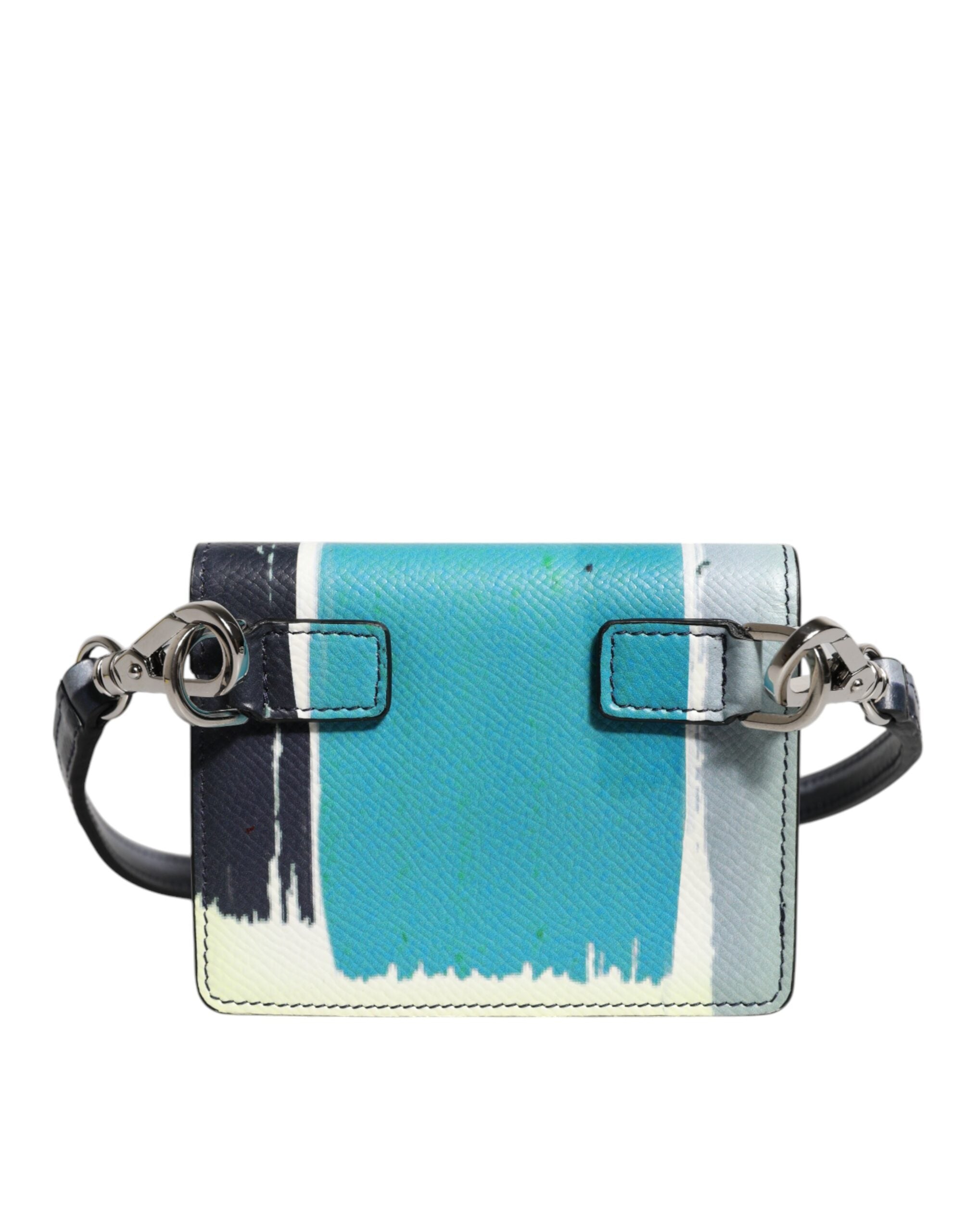 Dolce & Gabbana Multicolor Leder DG Logo Bifold Kartenhalter Geldbörse