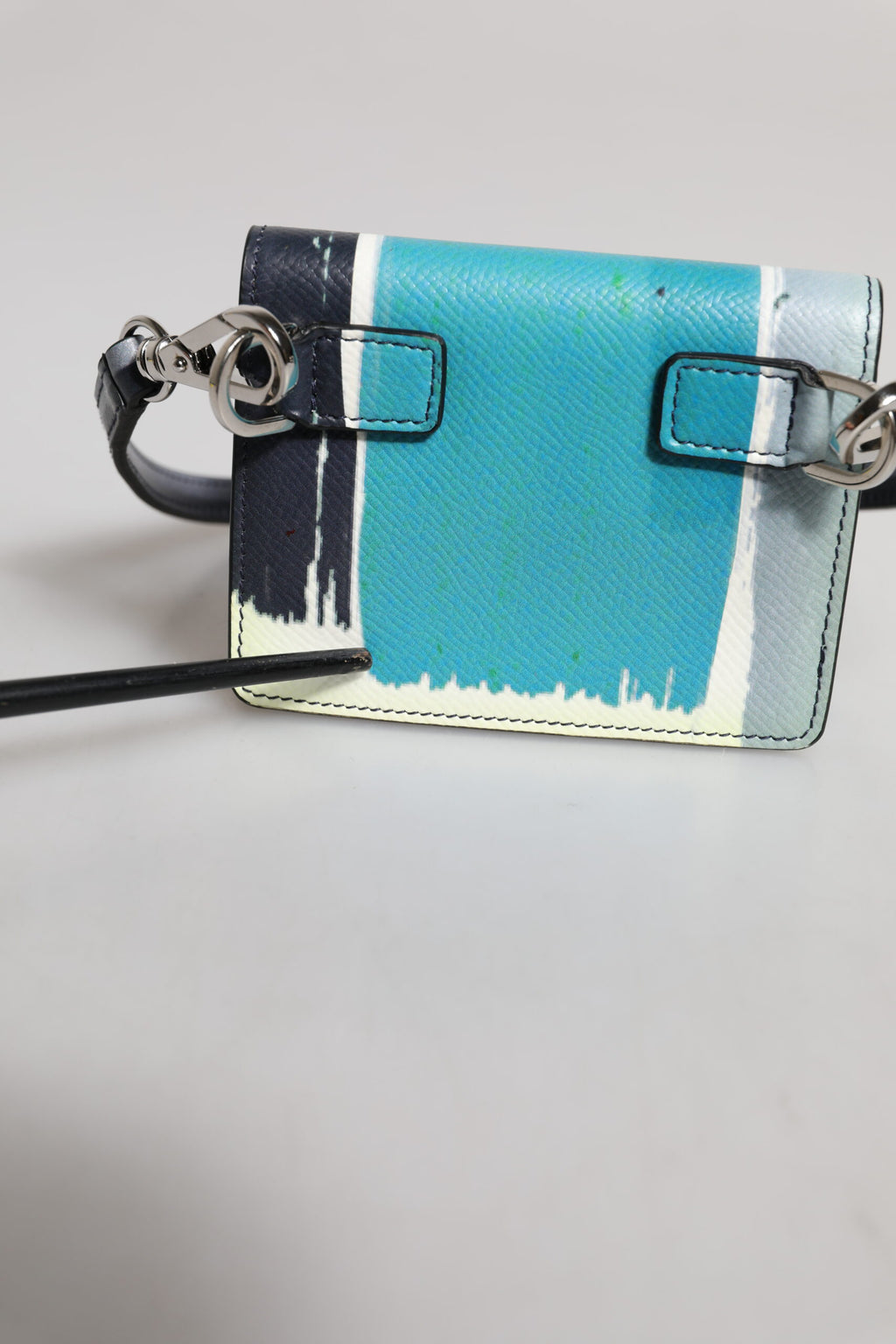 Dolce & Gabbana Multicolor Leder DG Logo Bifold Kartenhalter Geldbörse