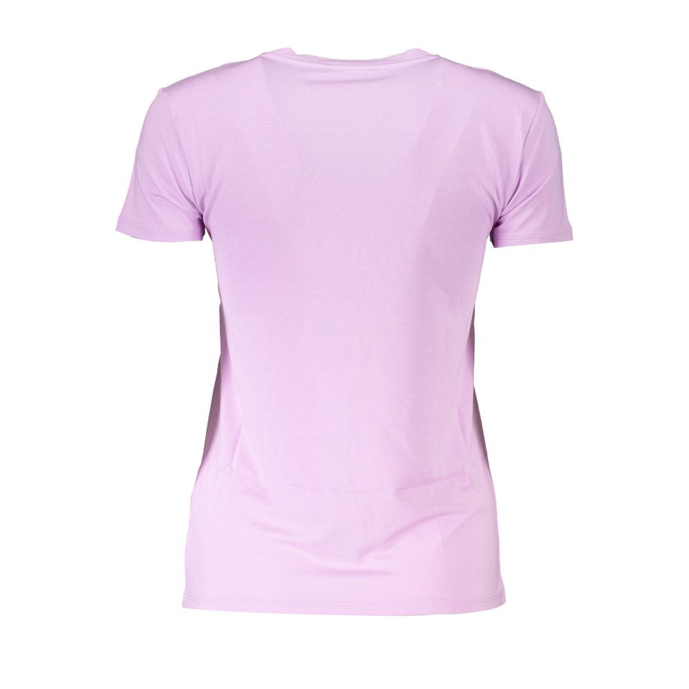 Patrizia Pepe Lila Bio-Baumwolle T-Shirt für Frauen