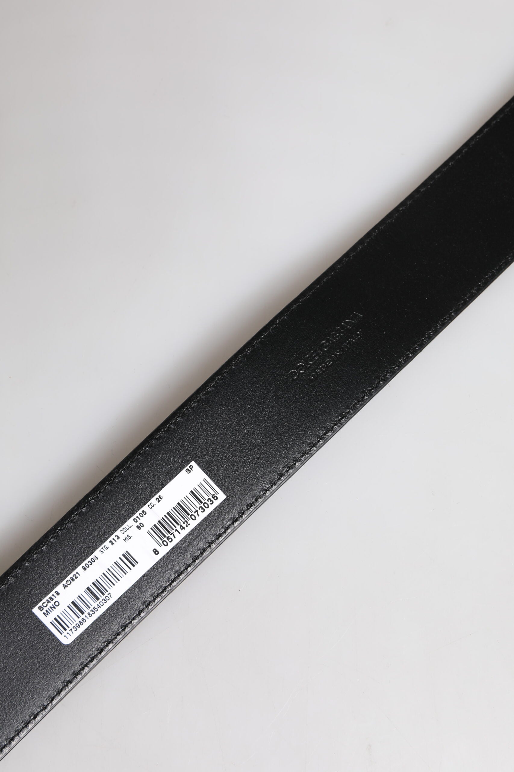 Dolce & Gabbana Braunes Leder Goldene Metallschnalle Klassischer Gürtel