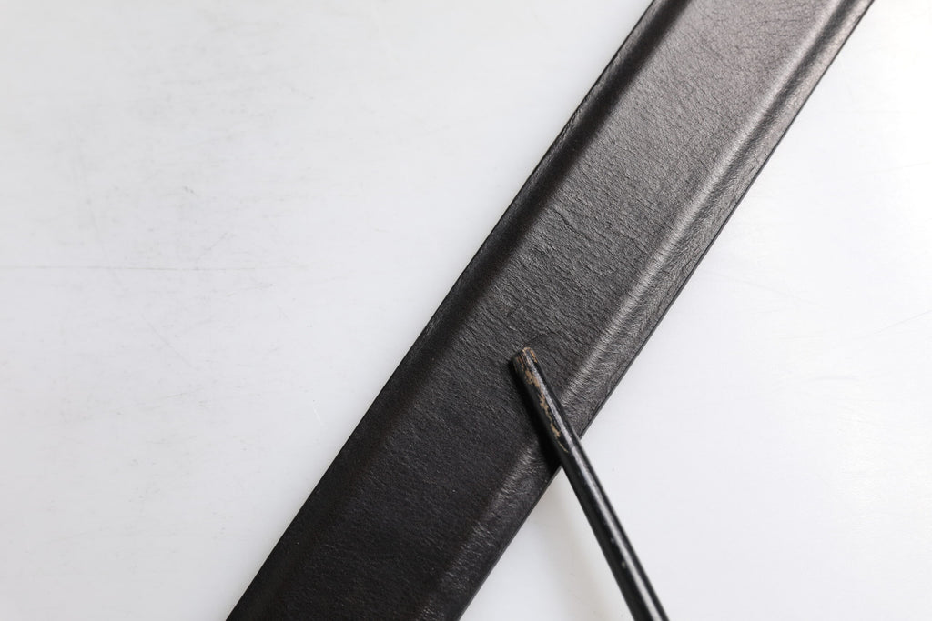 Dolce & Gabbana Schwarzer Leder Metallschnalle Klassischer Gürtel