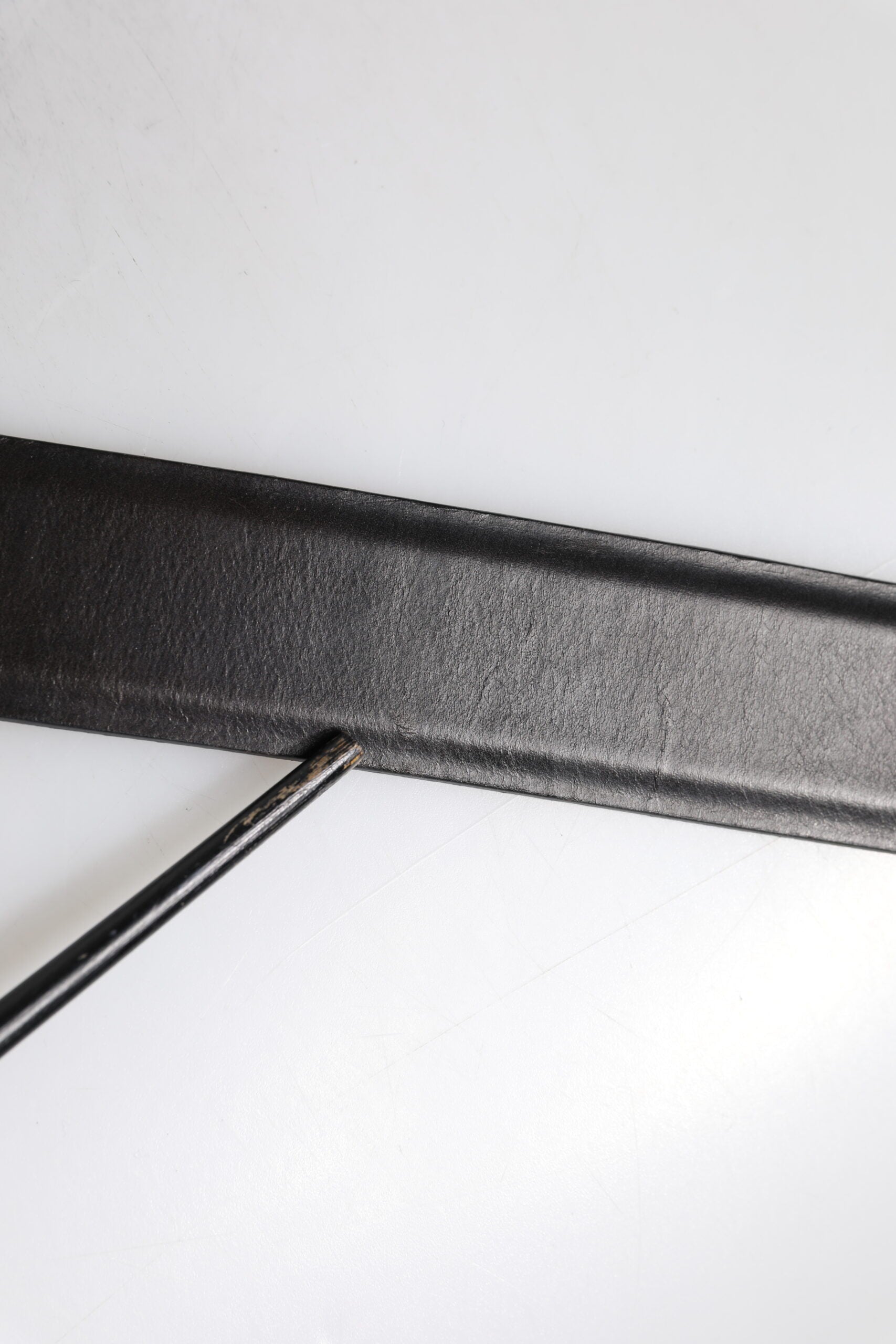 Dolce & Gabbana Schwarzer Leder Metallschnalle Klassischer Gürtel