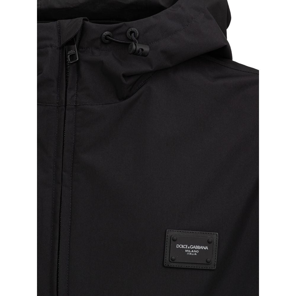 Dolce & Gabbana Schwarze Polyesterjacken &amp