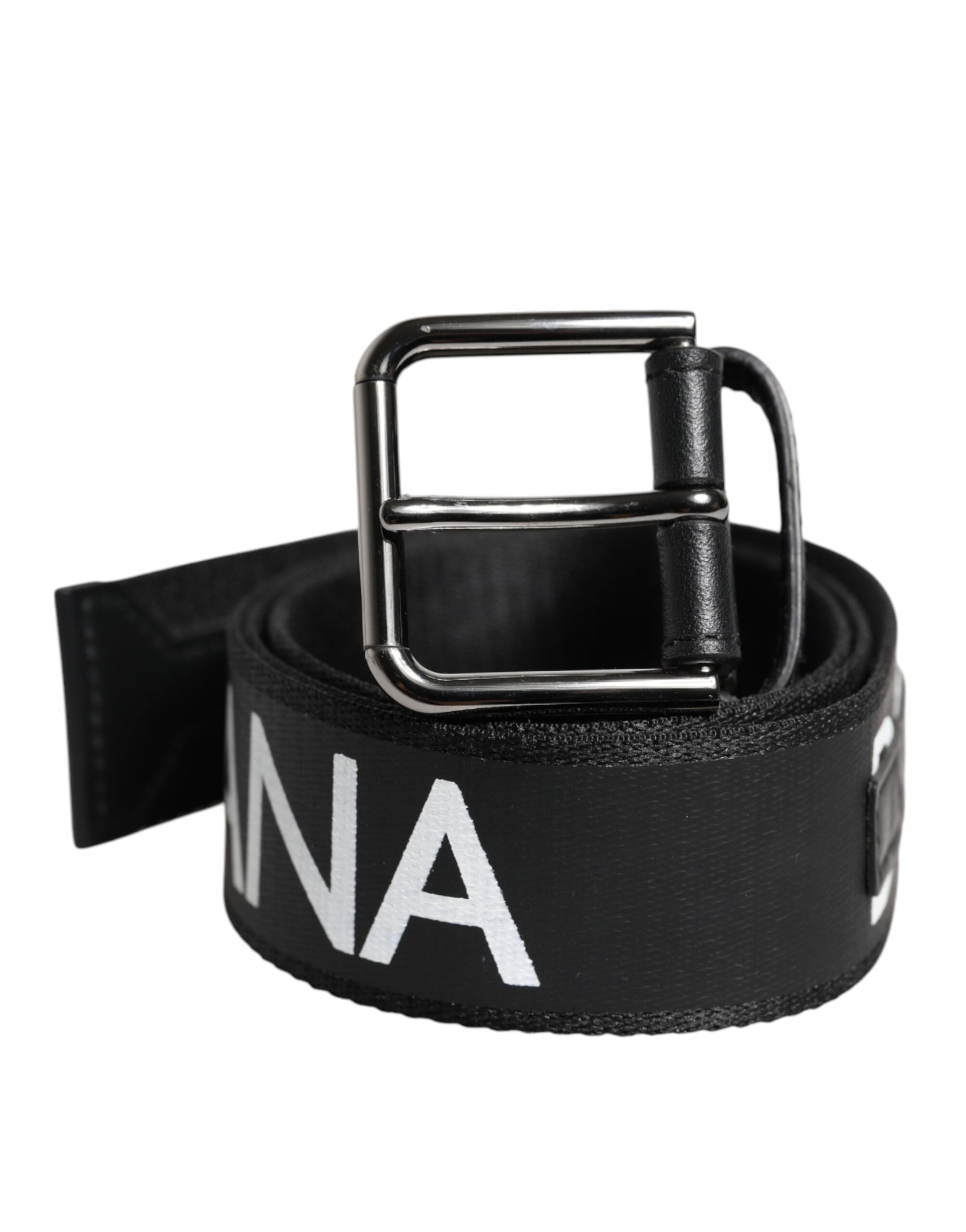 Dolce & Gabbana Schwarzer Leder-Gürtel mit klassischer Metall-Logo-Schnalle