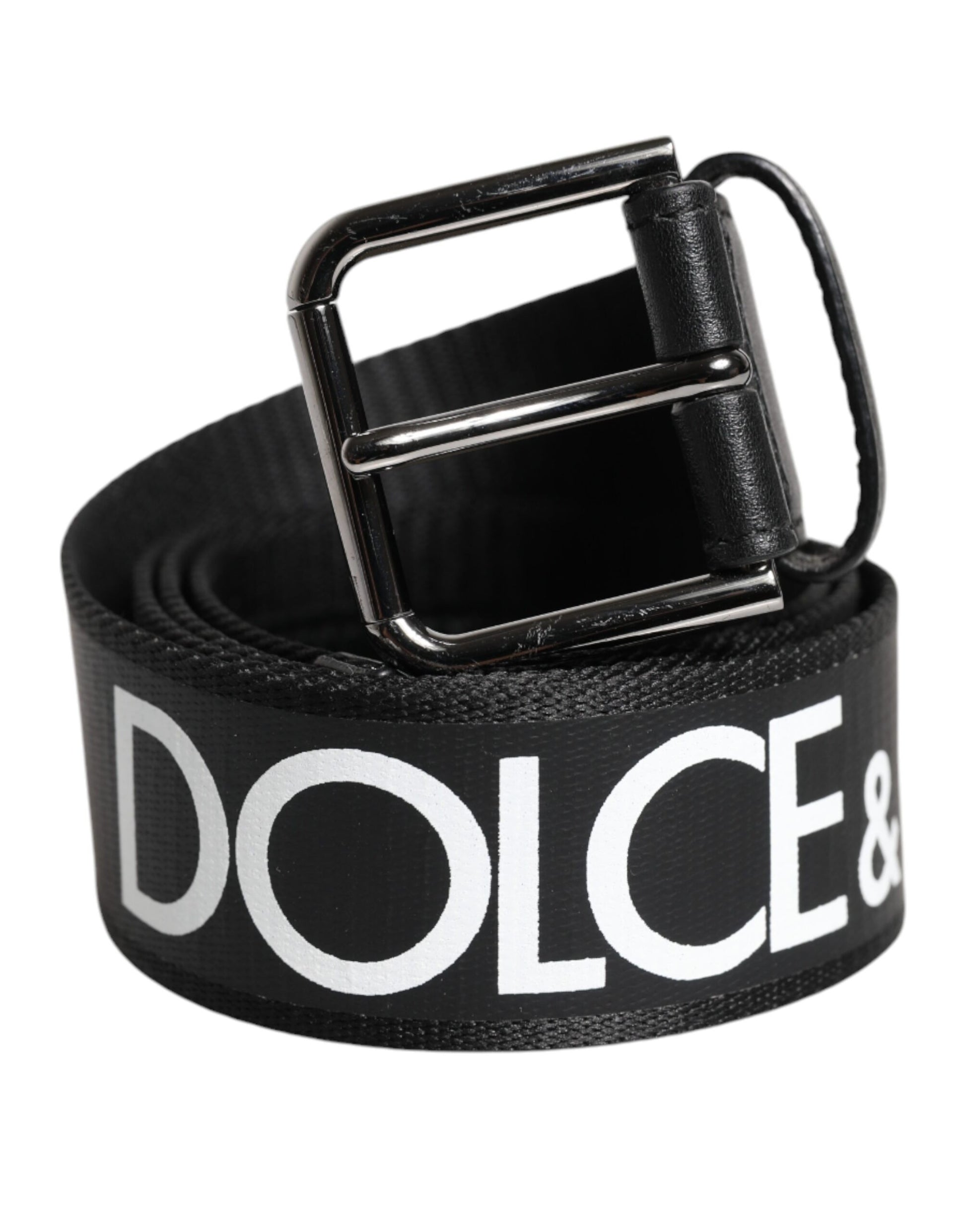 Dolce & Gabbana Schwarzer Leder-Gürtel mit klassischer Metall-Logo-Schnalle