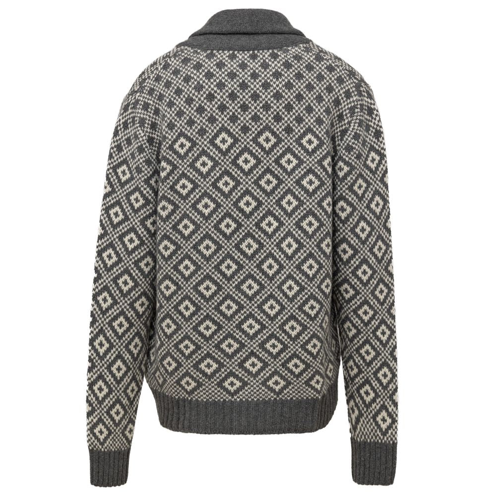 Cruciani Bicolor Kaschmir-Strickjacke