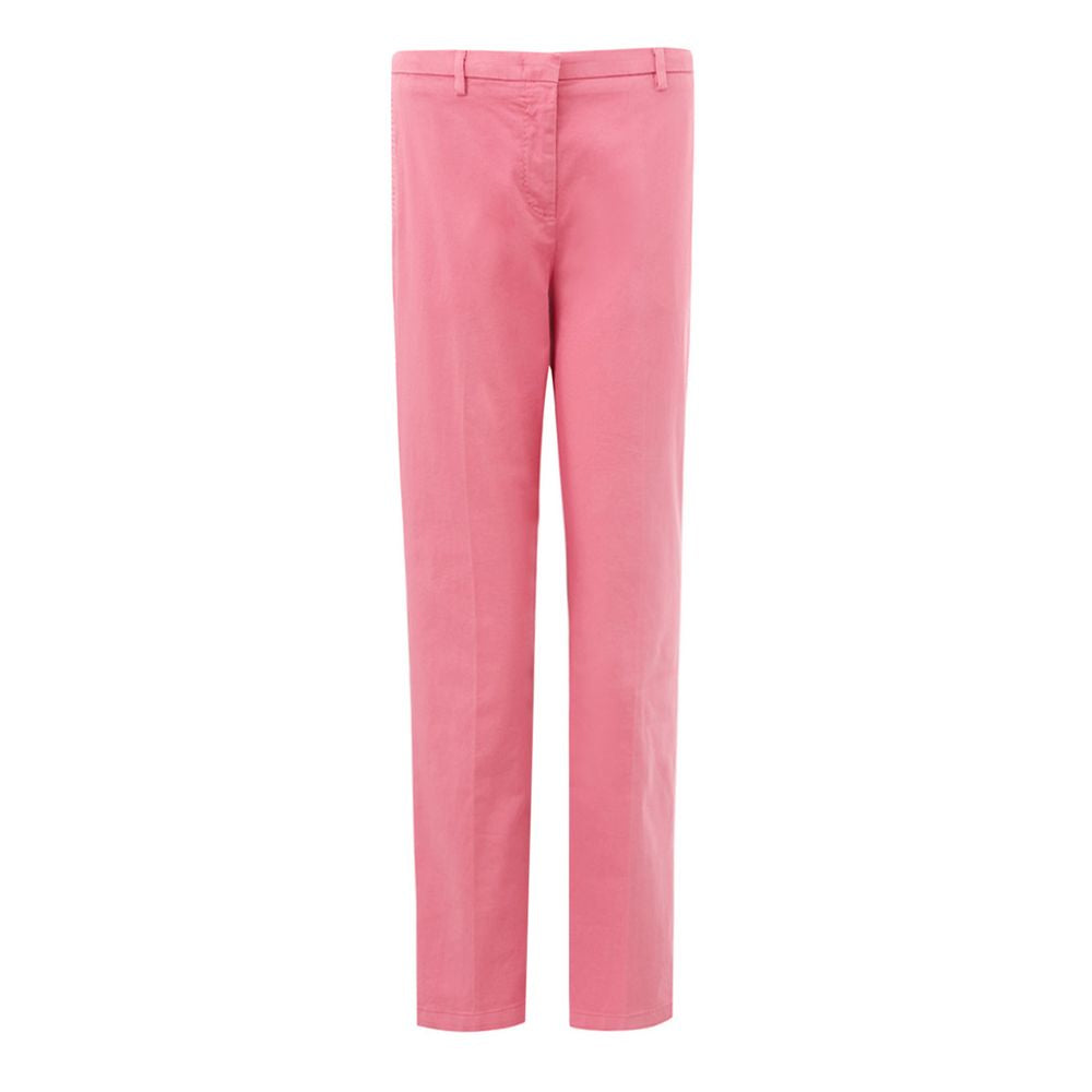 Lardini Elegante Hose aus Baumwolle in Rosa für anspruchsvollen Stil