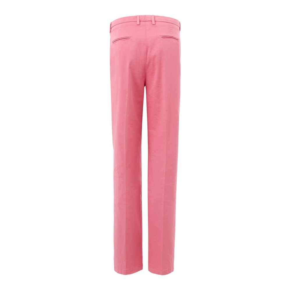 Lardini Elegante Hose aus Baumwolle in Rosa für anspruchsvollen Stil